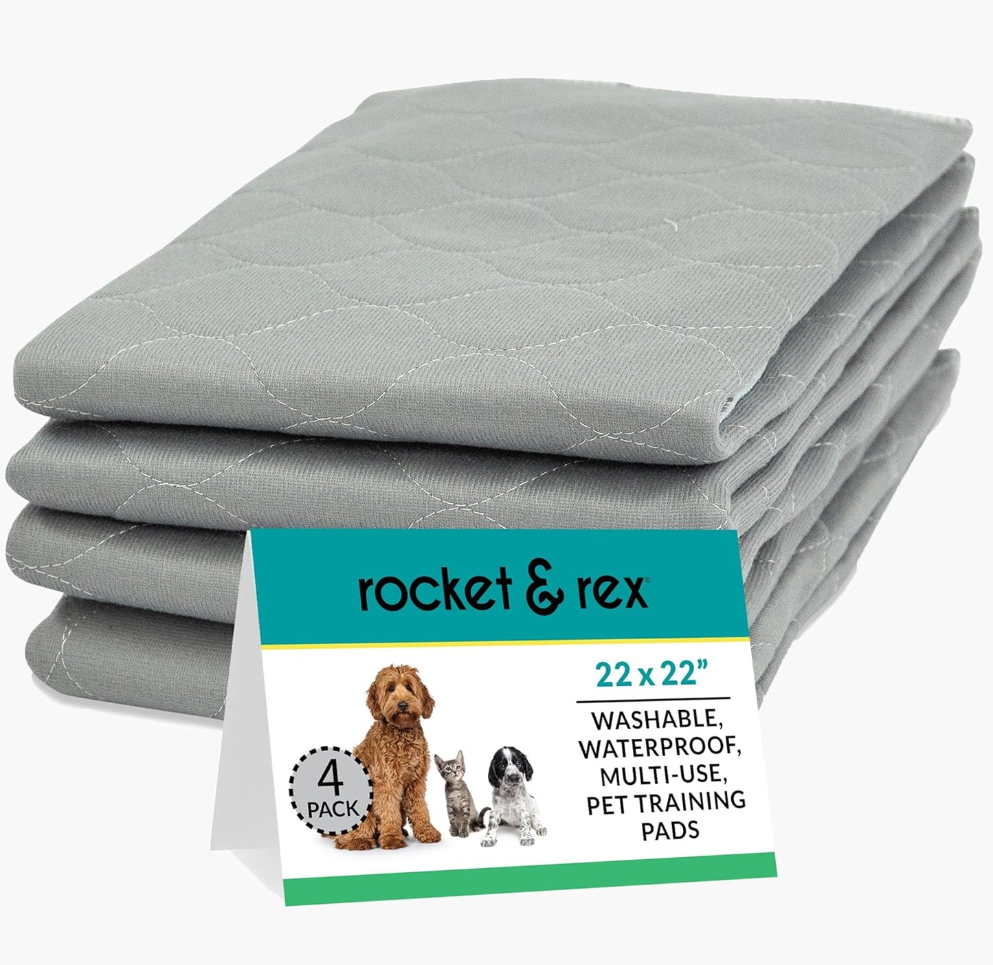 Washable Pee Pads for Dogs | Reusable Puppy Pads and Whelping Pads | Waterproof, Absorbent, Easy Cleanup | Tons of Uses in Home | Single Purchase, Reduces Waste